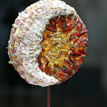 Eclipse solaire - Sculpture 20 cm de diamètre