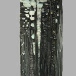 Luminescence - 0,70m x 0,40m (ardoise, granit, verre)