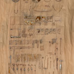 Ordnung Materialdruck aus Sammlung Schrott