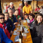 gemütliches Treffen mit den Radlern. 