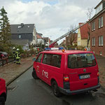 Die Straße wurde für die Arbeiten gesperrt © Freiwillige Feuerwehr Cuxhaven-Duhnen