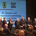 Ehrungen für 25 jährige Mitgliedschaft in der Feuerwehr  © Freiwillige Feuerwehr Cuxhaven-Duhnen