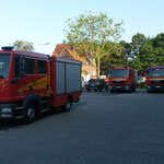 Die drei TSF-W der FF Stickenbüttel, FF Holte Spangen und FF Duhnen (v. l. n. r.) © Freiwillige Feuerwehr Cuxhaven-Duhnen