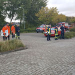 Begrüßung durch den Einsatzleiter © Freiwillige Feuerwehr Cuxhaven-Duhnen