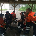 Unterbrechung wegen Regen © Freiwillige Feuerwehr Cuxhaven-Duhnen