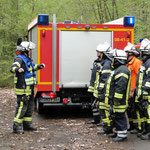 Angriffstrupp zur Menschenrettung mit 1. Rohr ... © Freiwillige Feuerwehr Cuxhaven-Duhnen