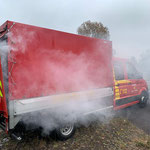 Brennt PKW mit Gefahrgut © FF.Cuxhaven-Duhnen