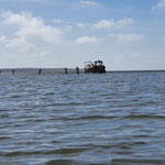 Selbst bei Niedrigwasser könnten wir hier das Boot heutzutage problemlos zu Wasser bringen um in Richtung Elbe zu fahren © FF.Cuxhaven-Duhnen