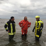 Smalltalk im Watt © Freiwillige Feuerwehr Cuxhaven-Duhnen
