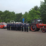Die angetretene Duhner Wehr © Freiwillige Feuerwehr Cuxhaven-Duhnen