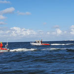 Das BF - Boot und das Rettungsboot der Neuwerker Feuerwehr © FF-Duhnen