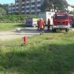 Die Wasserversorgung ist aufgebaut © Freiwillige Feuerwehr Cuxhaven-Duhnen