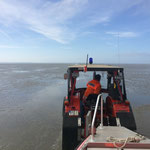 Auf dem Weg zur Rettungsbake 5 © Freiwillige Feuerwehr Cuxhaven-Duhnen
