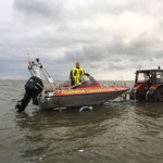 Rettungsboot "Franz Mützelfeldt" klar zum Absetzen © Freiwillige Feuerwehr Cuxhaven-Duhnen