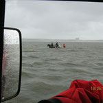 Blick aus dem Wattrettungsunimog der BF © Freiwillige Feuerwehr Cuxhaven-Duhnen