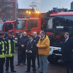 Übergabe des Fahrzeugschlüssels an die Wehrführungen © Freiwillige Feuerwehr Cuxhaven-Duhnen