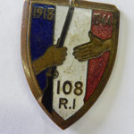  insigne 108° Ri courtois Prix : 100 euros 