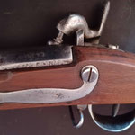 fusil modèle 1822 t bis 1836 Mutzig vue contre platine.