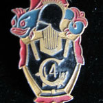 insigne 4° regiment de genie .alu dos grenelé A Augis Lyon 28 St Barthélemy prix : 60 euros