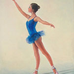 2008, Baletnica,  olej na płótnie, 30 x 40 cm.