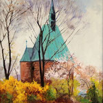 2012, Kaplica Magdaleny w Magdeburgu, olej na płótnie, 30 x 40 cm.