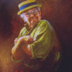 2004, Wujek - Henryk Jurek, Hamburg, olej na płótnie, 24 x 30 cm.