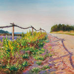 2010, droga, der Weg, olej na płótnie, 30 x 40 cm. 夏，
