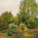 2014, Łąka 6, Wiese, Meadow, olej na płycie, 24,5 x 30 cm.
