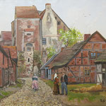 2016, Na prowincji, in der Provinz, olej, płótno lniane, 40 x 50 cm