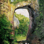 2007, Naturalny most w Virginii, olej na płótnie, 50 x 70 cm.