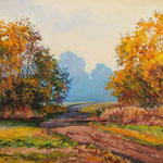 2012, Jesień 3, olej na płótnie, 30 x 40 cm, Autumn.