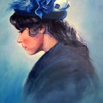 2007, Marta Lipińska z filmu "Lalka" olej na płótnie, 40 x 50 cm, Hamburg.