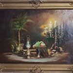 1989, Martwa natura z owocami, olej na płótnie, 50 / 70 cm. Bonn