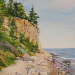 2016, Klif Orłowski, Cliff in Orlowo, olej na płótnie lnianym, 40 x 55 cm.