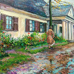 2010, scena z filmu "Noce i dnie", olej na płótnie, 38 x 48 cm.