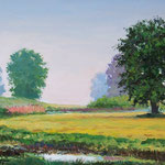2009, o poranku, olej na płótnie, 30 x 40 cm.