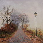 2015, Listopad, November, olej, płótno lniane, 30 x 40 cm.