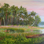 2013, Wróćmy nad jeziora, olej na płótnie lnianym, 30 x 40 cm.