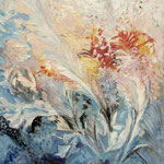 2015, Lodowe kwiaty, Eisblumen, olej, karton, 27 x 40 cm.