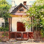 2015, Stary dom, Altes Haus, Old house  w Kazimierzu Dolnym, olej na płótnie lnianym, 30 x 40 cm.