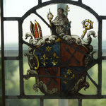 1681 mußte der Abt von Steinfeld, der hauptsächlich als Visitator für Cappenberg herangezogen wurde, sogar militärischen Schutz beanspruchen, um seiner Aufgabe nachzugehen (im Bild ein Steinfelder Wappenfenster im Museum Schloß Cappenberg).