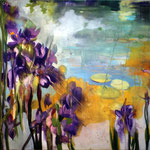 Iris olio su tela cm 120 x 150 (2)