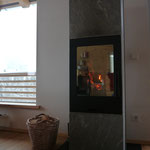 The three side view panoramic fire place