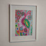 mit Rahmen (30 x 40 cm) und Passepartout (Ausschnitt 21 x 30 cm/DIN A4)
