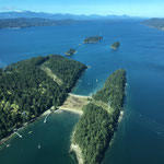 Flug von Saltspring Island nach Vancouver, BC, Canada 2016