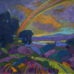 Al Gury, "Over the Rainbow", 11” x 14”, oil on panel