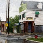 Nicole Maye Luga, "Endless Day", 6" x 6", oil on panel