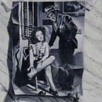 Fred Danziger, “Classic Noir”, 9" x 6", oil
