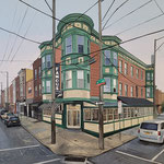 Shushana Rucker, "Famous Deli", 16” x 20”, oil on panel