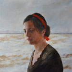 Lauren Tilden, "March Thaw", 16” x  16”, oil on panel